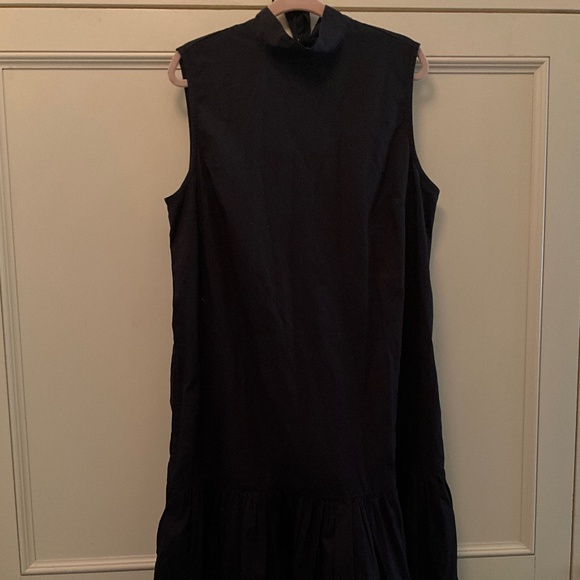 Superdry Mock Neck Keyhole Back Little Black Dress - Picture 1 of 2